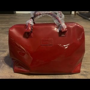 Lipault Medium Patent Leather Bowling Bag